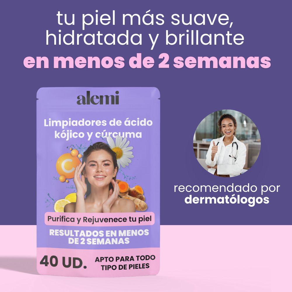 Alemi® - Limpiadores de ácido kójico y cúrcuma