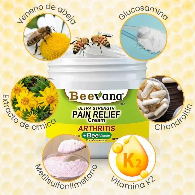 Beevana , 2 x 1 crema dolores y articulaciones, lleva 1 GRATIS