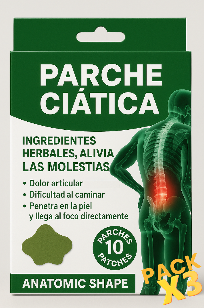 Parche Ciática – Alivio Natural y Directo al Dolor x 30 Unds